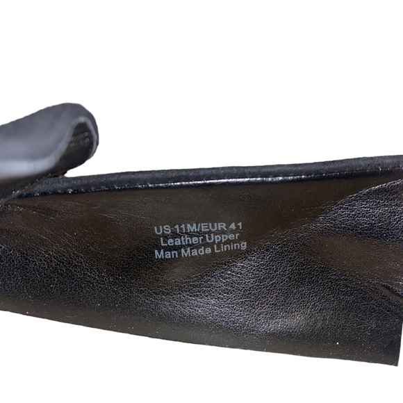 Via Spiga Tenley Platform Loafers Black Suede Espadrille Slip On Leather Size 11 - Picture 7 of 8